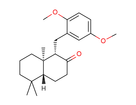(1S,4aR,8aR)-(+)-1-(2,5-dimethoxyphenyl)methyl-2-oxo-5,5,8a-trimethyldecahydronaphthalene