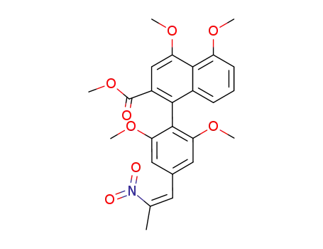 1-[2,6-Dimethoxy-4-((Z)-2-nitro-propenyl)-phenyl]-4,5-dimethoxy-naphthalene-2-carboxylic acid methyl ester