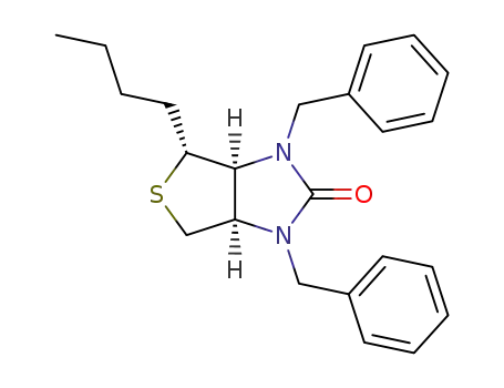 cis 4-Butyl-1,3-dibenzyl-2,3,a,4,6,6a-hexahydrothieno<3,4-d>imidazol-2-one