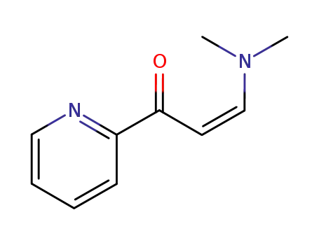 Molecular Structure of 75415-00-8 (2-Propen-1-one, 3-(dimethylamino)-1-(2-pyridinyl)-, (Z)-)