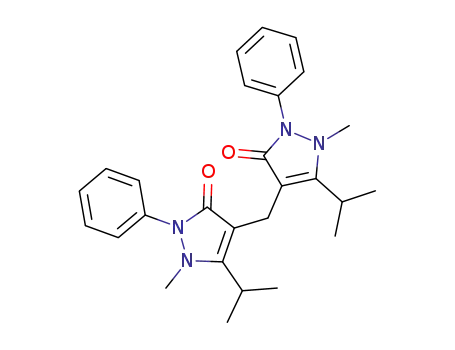 3H-Pyrazol-3-one,
4,4'-methylenebis[1,2-dihydro-1-methyl-5-(1-methylethyl)-2-phenyl-