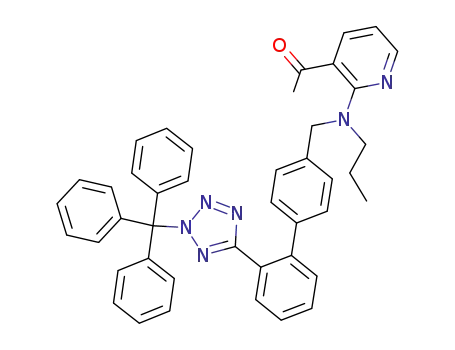 3-acetyl-2-<N-propyl-N-<<2'-<2-(triphenylmethyl)-2H-tetrazol-5-yl>biphenyl-4-yl>methyl>amino>pyridine