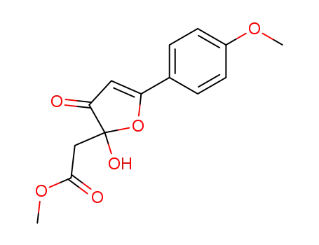 Molecular Structure of 133880-35-0 (methyl [5-(4-methoxyphenyl)-3-oxo-2,3-dihydrofuran-2-yl]ethaneperoxoate)