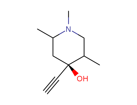 Molecular Structure of 19973-20-7 (4-Piperidinol, 4-ethynyl-1,2,5-trimethyl-)