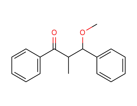 Molecular Structure of 74209-87-3 (1-Propanone, 3-methoxy-2-methyl-1,3-diphenyl-, (2R,3R)-rel-)