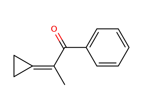 Molecular Structure of 80345-15-9 (1-Propanone, 2-cyclopropylidene-1-phenyl-)