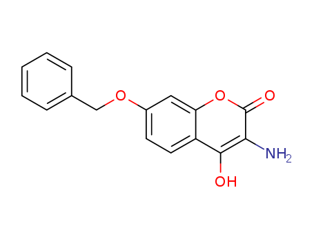 2H-1-Benzopyran-2-one, 3-amino-4-hydroxy-7-(phenylmethoxy)-