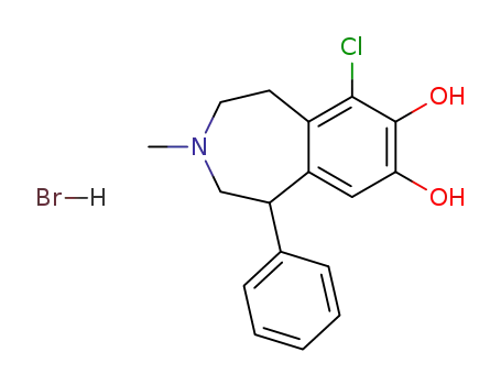 R(+)-6-Chloro-7,8-dihydroxy-3-methyl-1-phenyl-2,3,4,5-tetrahydro-1H-3-benzazepine hydrobromide