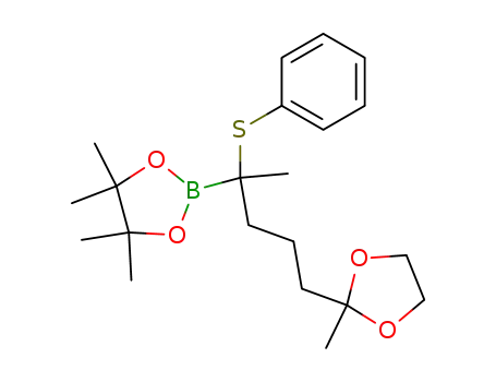 4,4,5,5-tetramethyl-2-[1-methyl-4-(2-methyl-[1,3]dioxolan-2-yl)-1-phenylsulfanyl-butyl]-[1,3,2]dioxaborolane