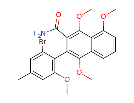 2-Naphthalenecarboxamide,
3-(2-bromo-6-methoxy-4-methylphenyl)-1,4,8-trimethoxy-