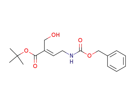 tert-butyl (E)-4-<(benzyoxycarbonyl)amino>-2-(hydroxymethyl)-2-butenoate