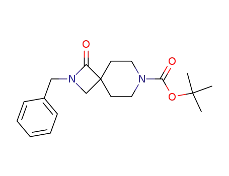 Molecular Structure of 155600-89-8 (tert-butyl 2-benzyl-1-oxo-2,7-diazaspiro[3.5]nonane-7-carboxylate)