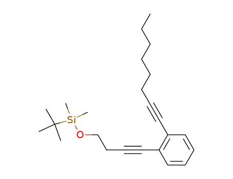 dimethyl-t-butylsilyl 4-<2-(oct-1-ynyl)phenyl>but-3-ynyl ether