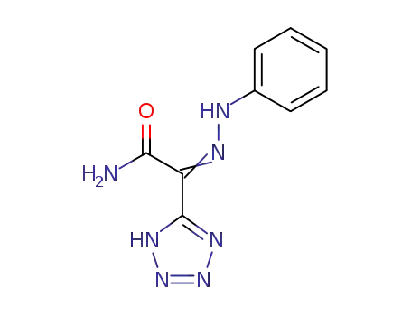 Molecular Structure of 115998-46-4 (5-<phenylhydrazono-(carbamoyl)-methyl>tetrazole)