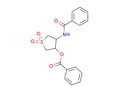 3-Benzamido-4-(benzoyloxy)tetrahydrothiophene 1,1-dioxide