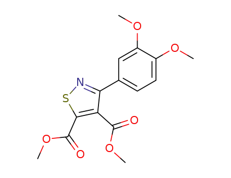 4,5-Isothiazoledicarboxylic acid, 3-(3,4-dimethoxyphenyl)-, dimethyl
ester