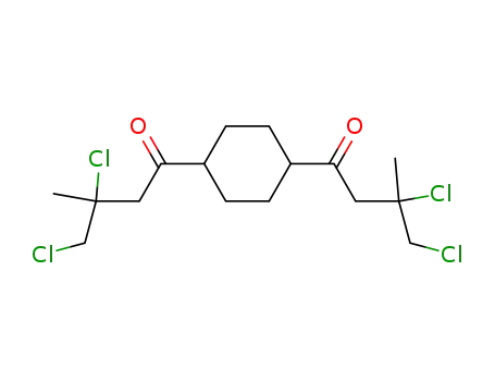 1-Butanone, 1,1'-(1,4-cyclohexanediyl)bis[3,4-dichloro-3-methyl-