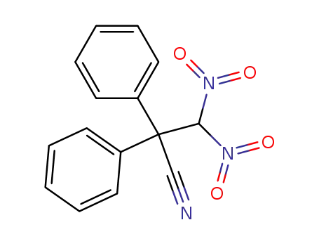 Molecular Structure of 38554-49-3 (Benzeneacetonitrile, a-(dinitromethyl)-a-phenyl-)