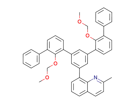 Molecular Structure of 142841-83-6 (8-<3,5-Bis<2-(methoxymethoxy)-3-phenylphenyl>phenyl>-2-methylquinoline)
