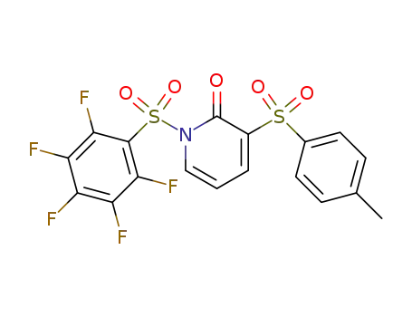 1-Pentafluorobenzenesulfonyl-3-(toluene-4-sulfonyl)-1H-pyridin-2-one