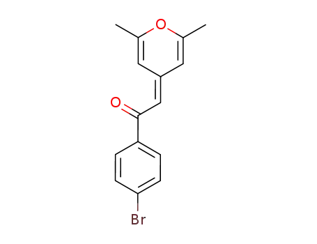 Molecular Structure of 112894-64-1 (Ethanone, 1-(4-bromophenyl)-2-(2,6-dimethyl-4H-pyran-4-ylidene)-)
