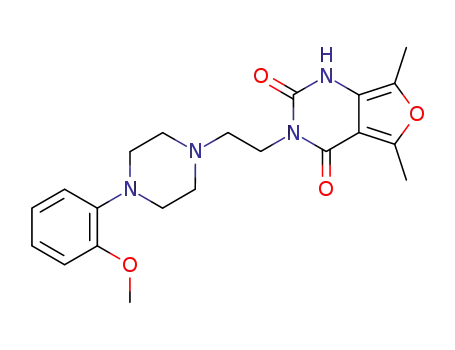 Furo[3,4-d]pyrimidine-2,4(1H,3H)-dione,
3-[2-[4-(2-methoxyphenyl)-1-piperazinyl]ethyl]-5,7-dimethyl-
