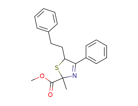 2-Methyl-5-phenethyl-4-phenyl-2,5-dihydro-thiazole-2-carboxylic acid methyl ester