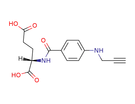 Molecular Structure of 100020-46-0 (L-Glutamic acid, N-[4-(2-propynylamino)benzoyl]-)