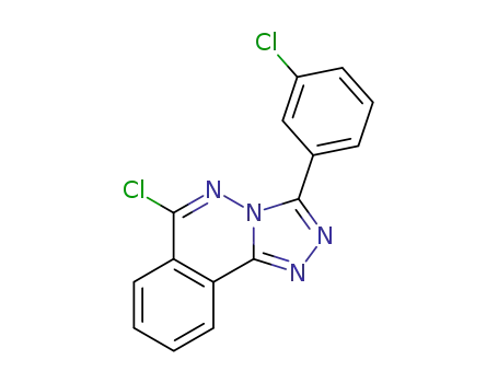 Molecular Structure of 87539-81-9 (6-Chloro-3-(3-chloro-phenyl)-[1,2,4]triazolo[3,4-a]phthalazine)