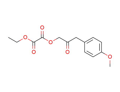 Oxalsaeure-(ethyl)<3-(4-methoxyphenyl)-2-oxopropyl>ester