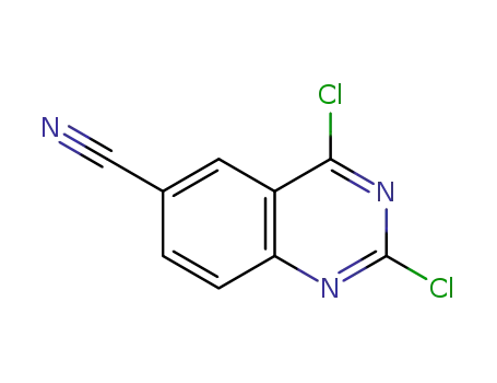 Molecular Structure of 150449-98-2 (2,4-Dichloroquinazoline-6-carbonitrile)