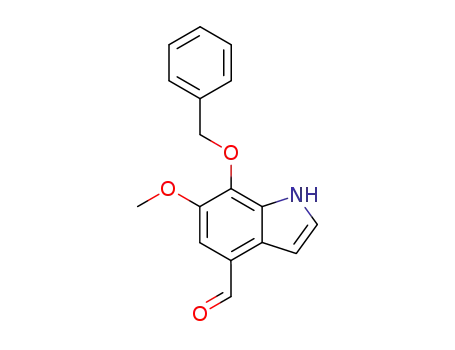 1H-Indole-4-carboxaldehyde, 6-methoxy-7-(phenylmethoxy)-