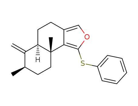 7β,9aβ-dimethyl-6-methylene-1-(phenylthio)-trans-4,5,5a,6,7,8,9,9a-octahydronaphtho<1,2-c>furan