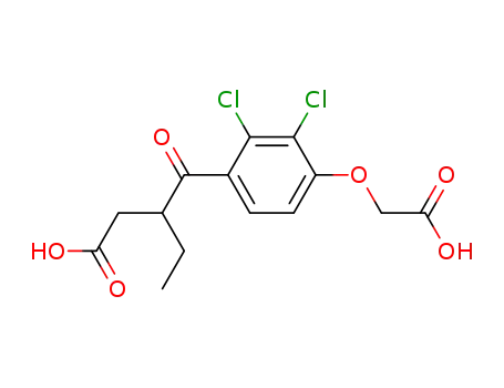 Molecular Structure of 138470-13-0 (3-(4-Carboxymethoxy-2,3-dichlorbenzoyl)valeriansaeure)