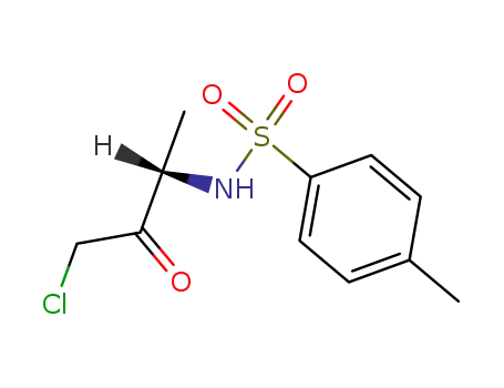 Molecular Structure of 31982-00-0 (N-[(2S)-4-chloro-3-oxobutan-2-yl]-4-methylbenzenesulfonamide)