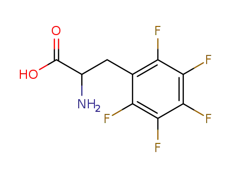 Molecular Structure of 3321-96-8 (2-AMINO-3-PENTAFLUOROPHENYL-PROPIONIC ACID)