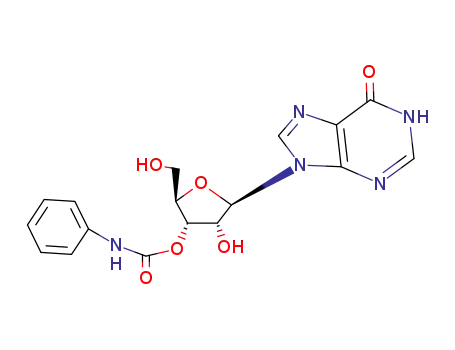 Molecular Structure of 74043-36-0 (3'-O-(phenylcarbamoyl)inosine)