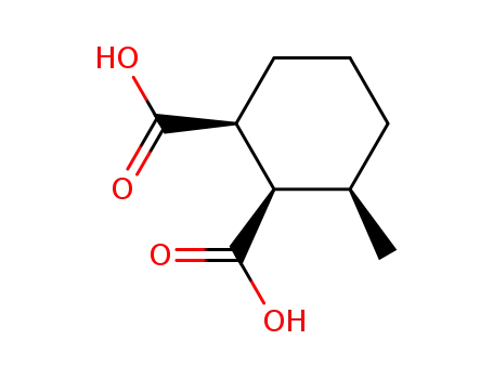 Molecular Structure of 75880-61-4 (1,2-Cyclohexanedicarboxylic acid, 3-methyl-)