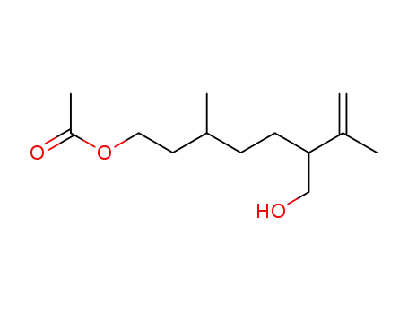 Molecular Structure of 84143-54-4 (Acetic acid 6-hydroxymethyl-3,7-dimethyl-oct-7-enyl ester)