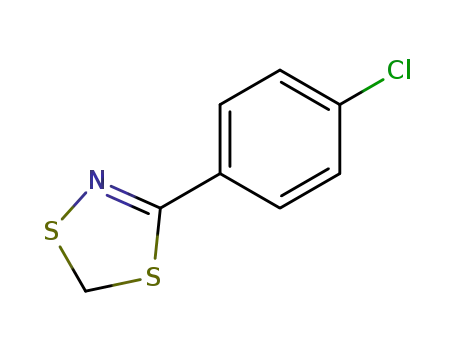 Molecular Structure of 144478-87-5 (1,4,2-Dithiazole, 3-(4-chlorophenyl)-)