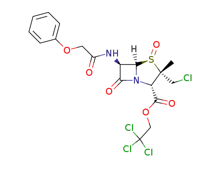 trichloroethyl 2α-(chloromethyl)-2β-methyl-6β-(phenoxyacetamido)-penam-3α-carboxylate 1S-oxide