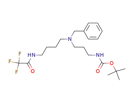Carbamic acid,
[3-[(phenylmethyl)[4-[(trifluoroacetyl)amino]butyl]amino]propyl]-,
1,1-dimethylethyl ester