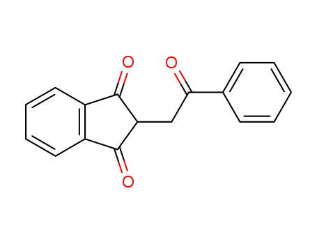 Molecular Structure of 7421-68-3 (1H-Indene-1,3(2H)-dione, 2-(2-oxo-2-phenylethyl)-)