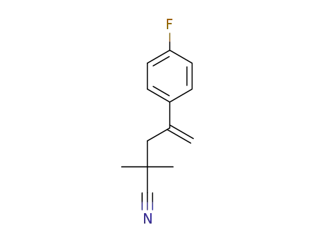 2,2-dimethyl-4-(4-fluorophenyl)-pent-4-enenitrile