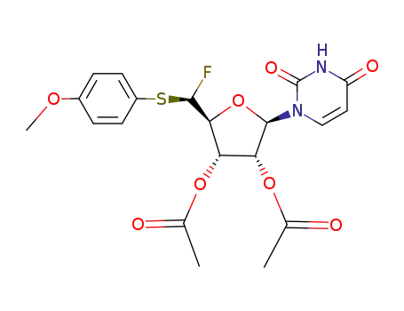 2',3'di-O-acetyl-5'-fluoro-5'-S-(4-methoxyphenyl)-5'-thiouridine