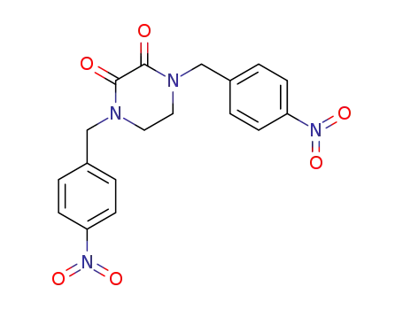 Molecular Structure of 77917-08-9 (2,3-Piperazinedione, 1,4-bis[(4-nitrophenyl)methyl]-)