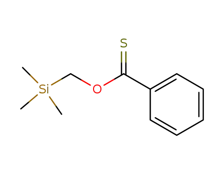 Molecular Structure of 123933-31-3 (Benzenecarbothioic acid, O-[(trimethylsilyl)methyl] ester)
