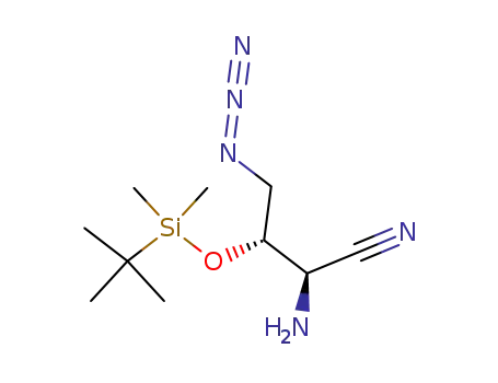 (2S,3R)-2-Amino-4-azido-3-<(tert-butyldimethylsilyl)oxy>butyronitrile