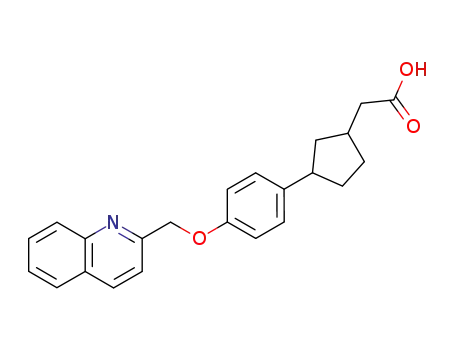 {3-[4-(Quinolin-2-ylmethoxy)-phenyl]-cyclopentyl}-acetic acid