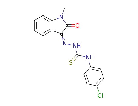 Hydrazinecarbothioamide,
N-(4-chlorophenyl)-2-(1,2-dihydro-1-methyl-2-oxo-3H-indol-3-ylidene)-